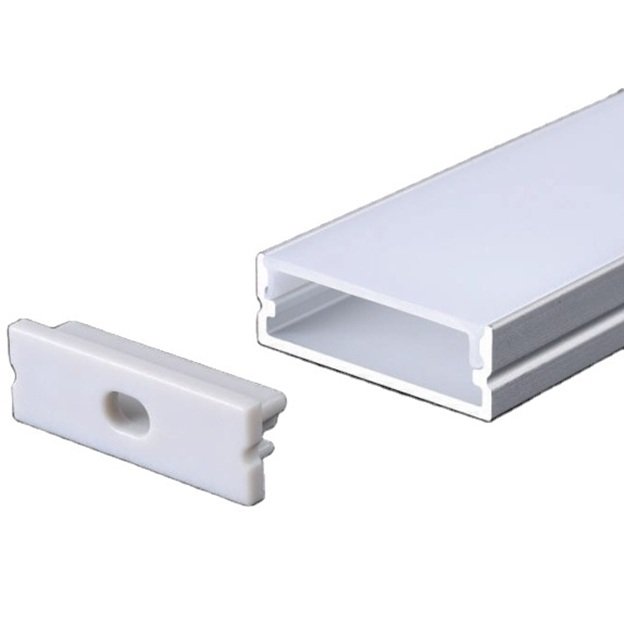 Silver LED Aluminium Profile 30 × 10 mm