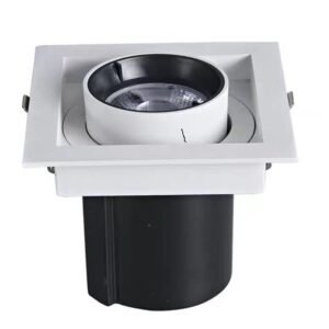 Adjustable Recessed Single-Head LED Spotlight-1x12W-3000K