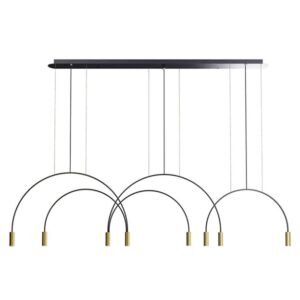 Nordic modern style colorful glass chandelier