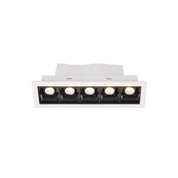 RECESSED GRILLE SPOTLIGHT 5-CELL 10W
