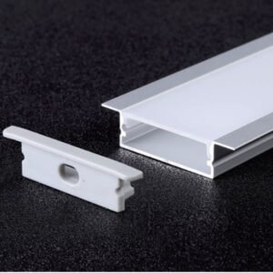 Silver LED Aluminium Profile 30 × 10 mm
