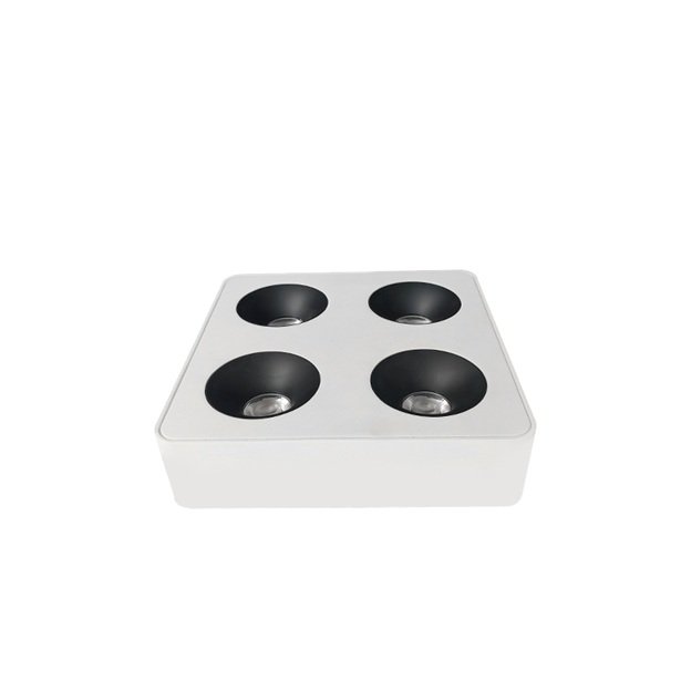 Surface-Mounted Four-Head LED Spotlight-4x12W-3000K