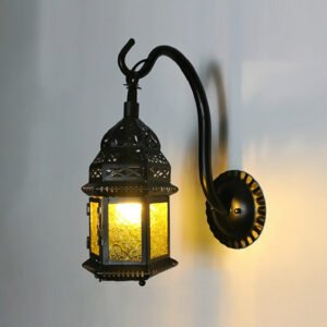 TRADITIONAL MOROCCAN IRON WALL LAMP