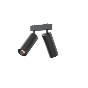 48V Adjustable Double Tubular Spot Light for Slim Track–2x9W/3000K